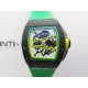 RM061 Black Ceramic ZF 1:1 Best Edition On Green Rubber Strap RMUL2 Super Clone