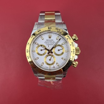 [국내배송] (이벤트가격) BT 데이토나 옐골 콤비 화이트다이얼 10.29