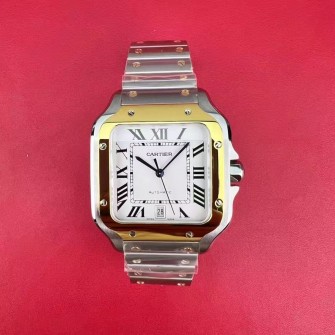 [국내배송] BV 산토스 라지 옐골 콤비 브레이슬릿 12.20