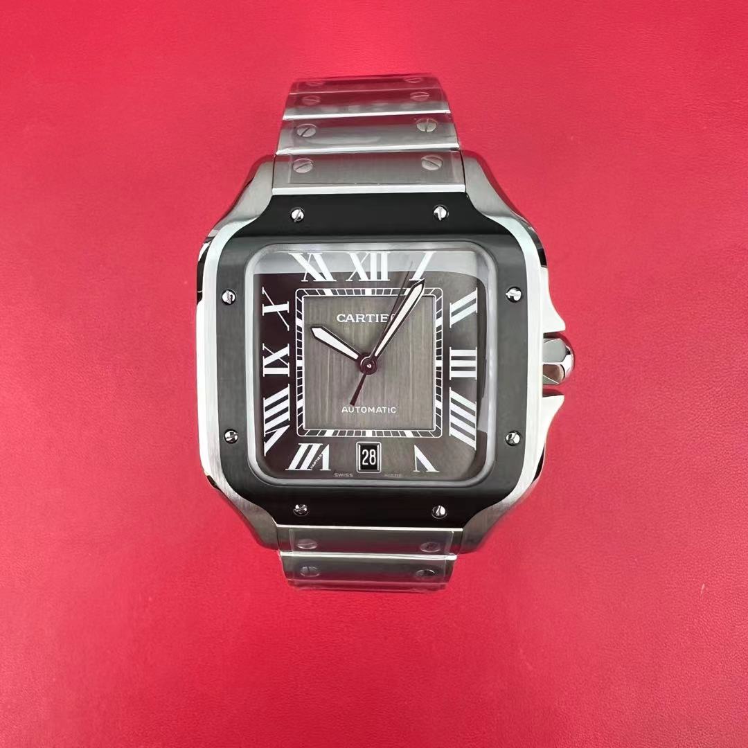 [국내배송] BV 산토스 라지 블랙다이얼 3.11